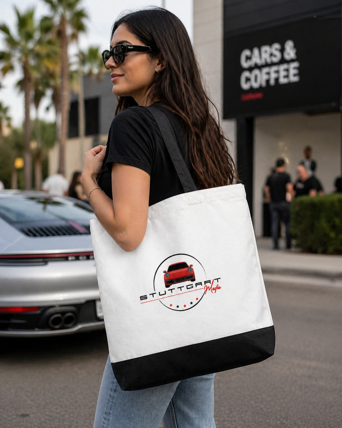 Stuttgart Media Two-Tone Large Cotton Tote Bag – Premium Everyday Carry