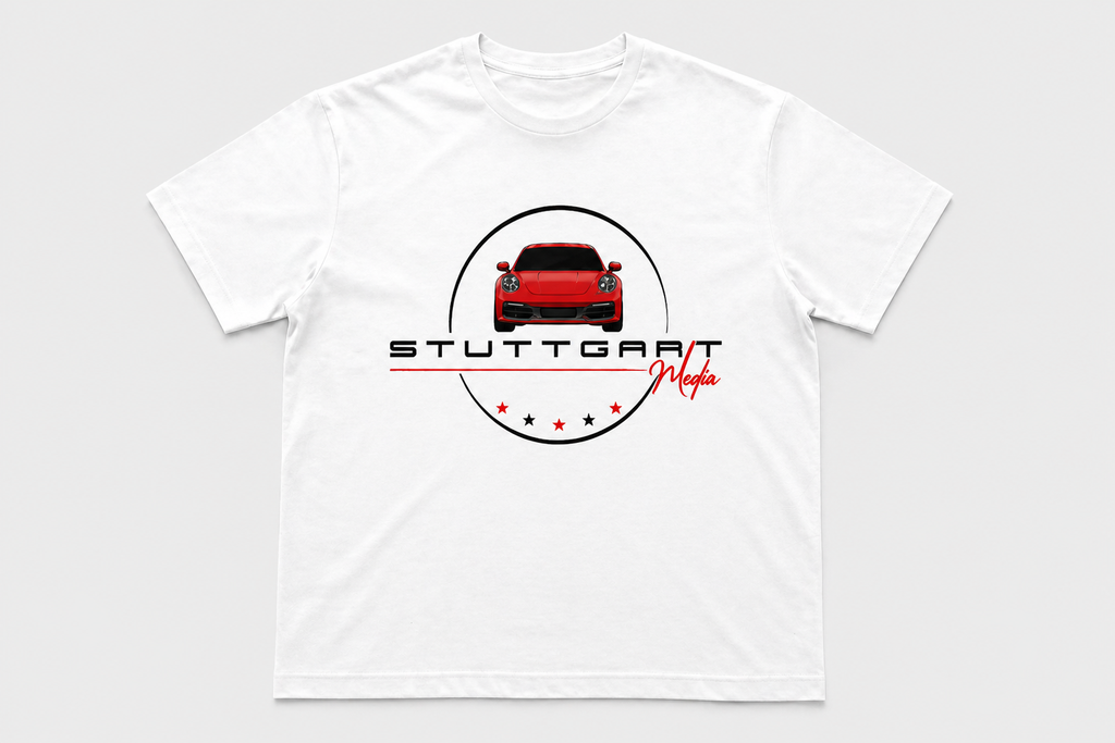 Stuttgart Media Signature White Cotton T-Shirt – Performance Series